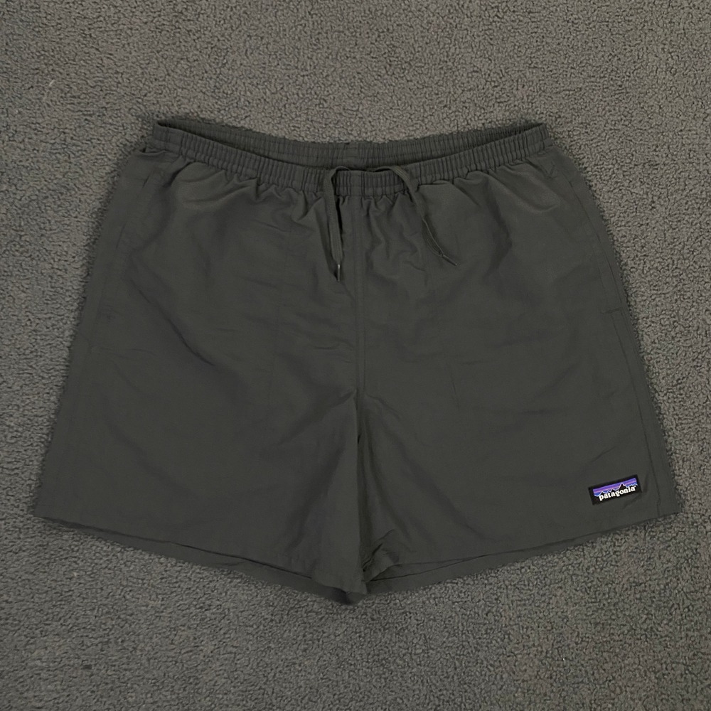 Patagonia Baggies Shorts Mens Medium Gray Mesh Lined Swim Trunks Hiking